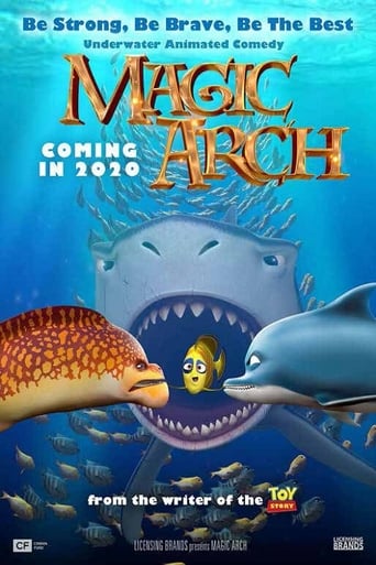 A young dolphin with an active imagination saves Fish Town from evil Moray Eels and reunites with his father after discovering a magic arch that makes wishes come true.