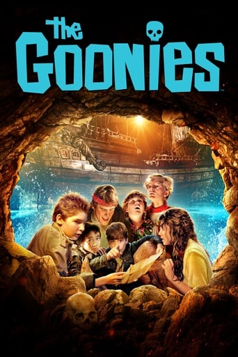 A young teenager named Mikey Walsh finds an old treasure map in his father's attic. Hoping to save their homes from demolition, Mikey and his friends Data Wang, Chunk Cohen, and Mouth Devereaux run off on a big quest to find the secret stash of Pirate One-Eyed Willie.